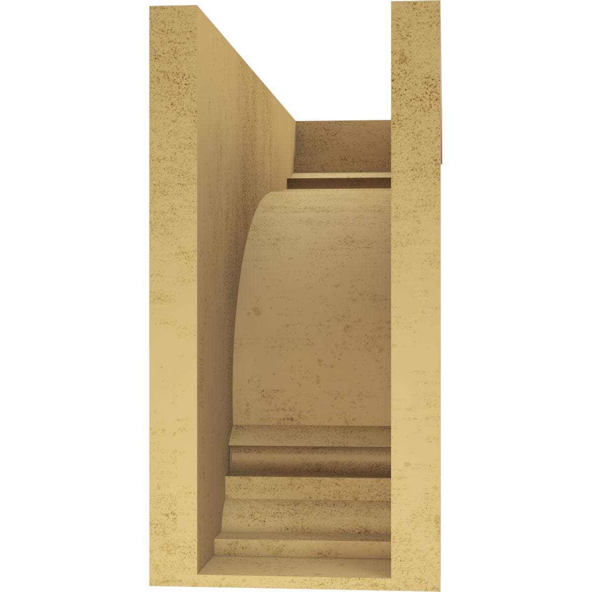 9"W x 27"D x 18"H Classic Warren Rough Cedar Woodgrain TimberThane Corbel, Primed Tan