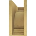 thumbnail image 4 of 9"W x 27"D x 18"H Classic Warren Rough Cedar Woodgrain TimberThane Corbel, Primed Tan, 4 of 6