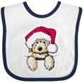 thumbnail image 3 of Inktastic Kiniart Christmas Goldendoodle Boys or Girls Baby Bib, 3 of 4