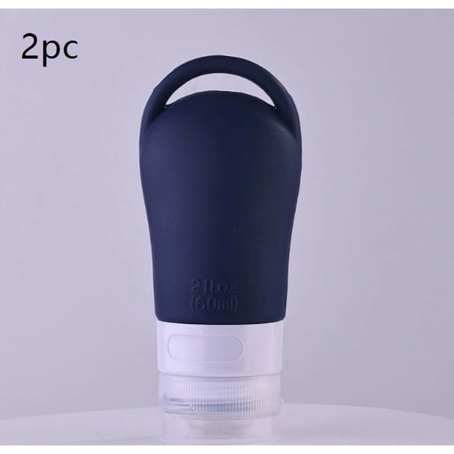 Botella de almacenamiento portátil desinfectante con orificio for colgar, botella de recarga de desinfectante de manos de silicona, juego de botellas de recarga de viaje for cosméticos