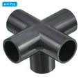 thumbnail image 3 of Uxcell 1/2 Inch Pipe Fittings 5 Way Elbow Side Outlet Furniture Grade Fittings Pipe Connector 20mm 4, 3 of 5