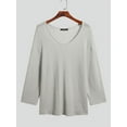 thumbnail image 3 of INCERUN Men's Fashion Simple V-Neck Long Sleeve Thin Knitted Sweater Top, 3 of 7