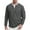 AA01_Gray, variant on Resicozy Long Sleeve Henley Shirts for Men Casual Waffle Fashion Solid Color Pullover 3-Button T-Shirt with Pocket Army Green 2XL