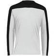 thumbnail image 2 of Holloway 223602.226.M Youth Momentum Team Long Sleeve T-Shirt, White & Black - Medium, 2 of 5