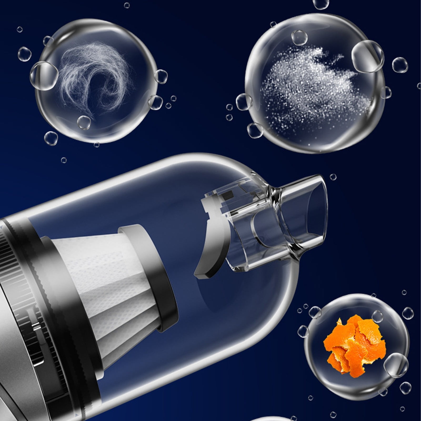 Handheld Car Vacuum Cleaner, Powerful Suction Mini Vacuum, Portable Wireless Car Cleaner, Multi-Purpose Wet And Dry Vacuum, High Suction Motor, Easy To Clean Corners And Crevices