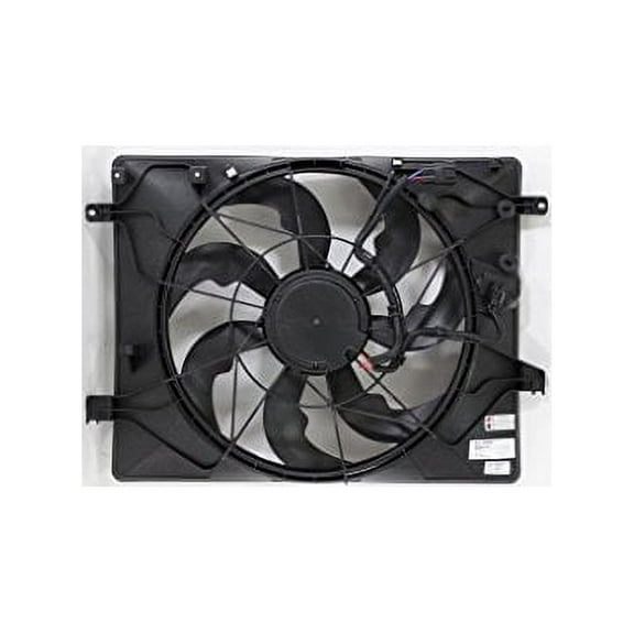 Dual Radiator and Condenser Fan Assembly - Cooling Direct Fit/For HY3115148 13-16 Hyundai Genesis Coupe 3.8L V6