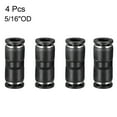 thumbnail image 3 of Unique Bargains 4pcs Pousser pour Connecter Raccords Tube Connecter 8mm Ou 5/16 "Droite od Push Fit Raccords Tubes Raccords Push Lock, 3 of 3