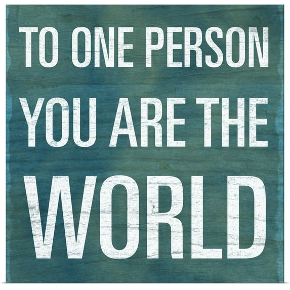 Great BIG Canvas | "One Person" Art Print - 16x16