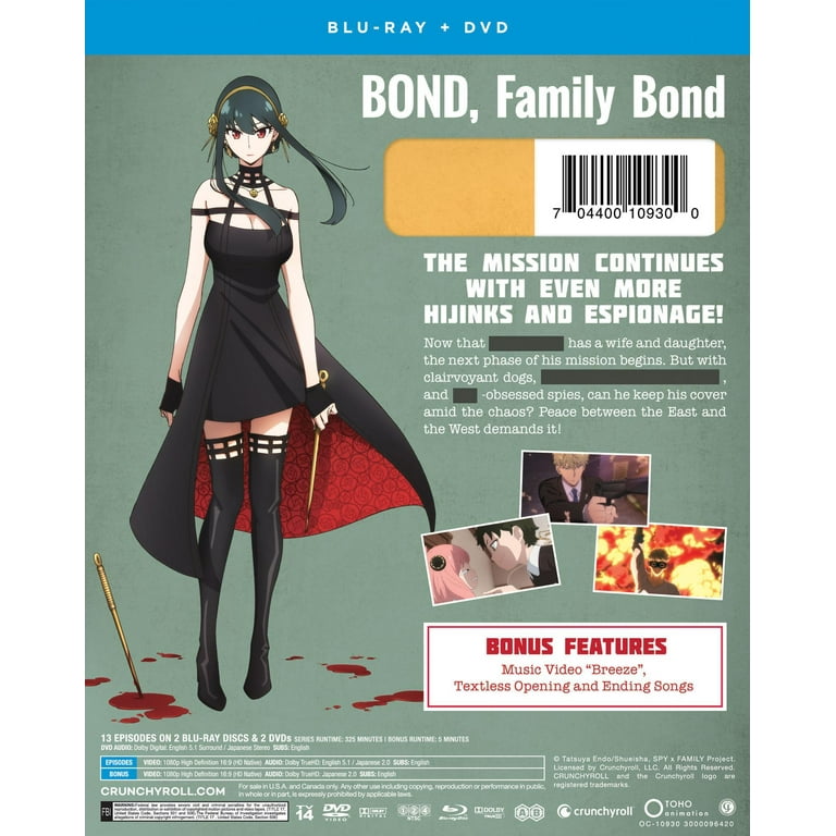 Spy x Family: Part 2 (Blu-Ray + DVD Crunchyroll) - Walmart.com Spy x Family: Part 2 (Blu-Ray + DVD Crunchyroll) - Walmart.com