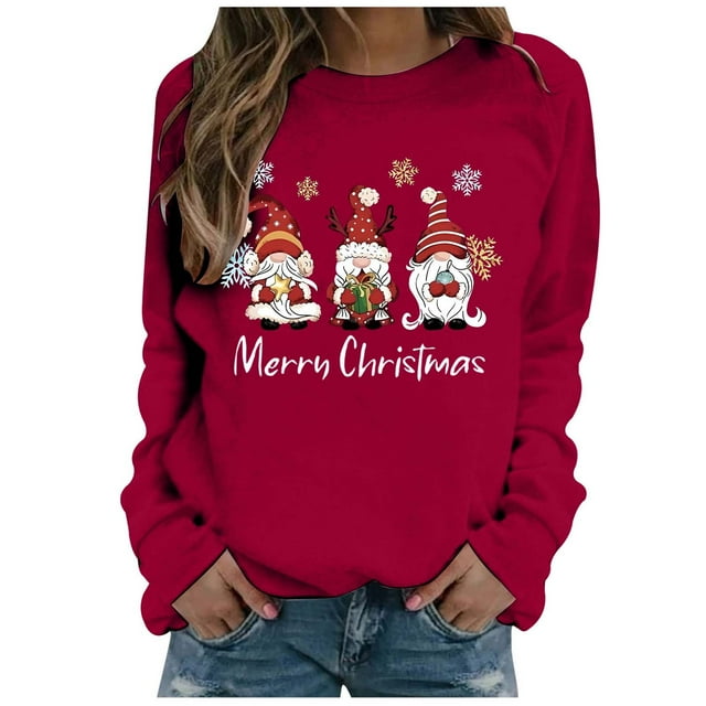 Chandail en Molleton Femme Tendance Chandail Imprimé Flocon de Neige de Noël à Capuche Manches Longues Mode Automne