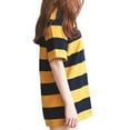 thumbnail image 4 of Women Loosen Striped Round Neck Half Sleeve T-Shirt Casual Blouse Tops, 4 of 6