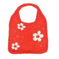 thumbnail image 1 of Bolso de mano para mujer, bolso estético de hadas, accesorios de hadas, bolso de flores, bolso de punto, bolso de hombro hueco de malla, 1 of 5