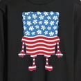 thumbnail image 3 of SpongeBob SquarePants - Silhouette Stars Stripes - Men's Long Sleeve T-Shirt, 3 of 6