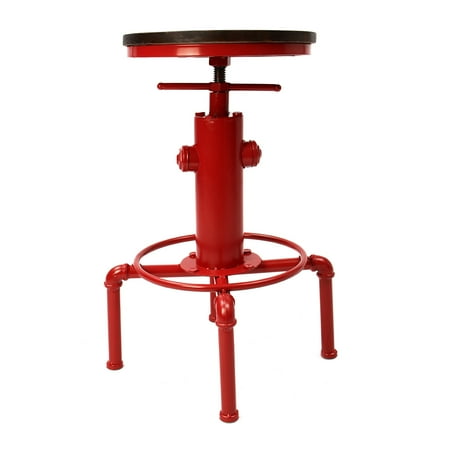 Industrial Railway Stool Adjustable Retro Vintage Kitchen