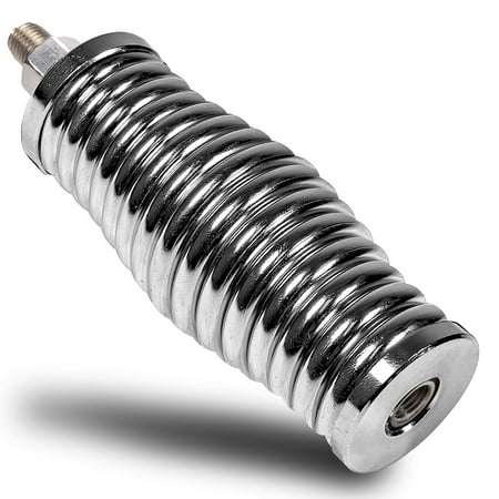 TRUE MODS Chrome Heavy-Duty Stainless Steel CB Radio Antenna Spring Mount Base [3/8 24 Thread] for Offroad UTV ATV SxS Side-by-Side 4 Wheeler Polaris RZR Razor Can-Am Maverick X3 Semi Truck Vehicle