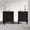 Black, variant on HLR 20" Mid Century Nightstands Set of 2 with Drawers, Wood Bedside Table End Table for Bedroom, Brown