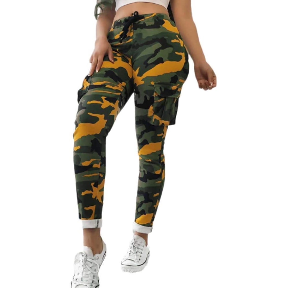 khaki camo trousers womens