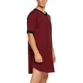 thumbnail image 3 of INCERUN Mens Solid Color Loose Casual Mid-length Casual Pajamas Homewear, 3 of 6