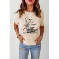 thumbnail image 3 of ABPHQTO Camiseta caqui con estampado gráfico de plantas de maíz y parte superior corta para mujer, 3 of 5