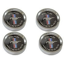 Scott Drake C5ZZ-1130-WB Styled Steel Hub Caps Black Background