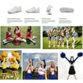 thumbnail image 2 of Cyiecw Cheer Shoes Girls White Dance Shoes Youth Cheerleading Sports Training Athletic Comfortable Shoes Flats Girl, 2 of 7