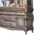 thumbnail image 3 of Benjara Buffet with 5 Drawer and 2 Glass Door Hutch, Gray, 3 of 5