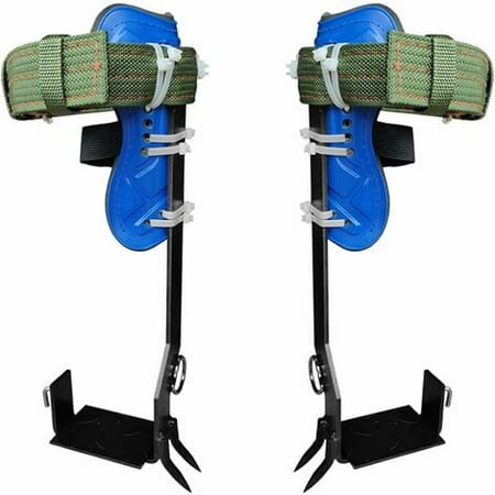 Tree Climbing Spikes Set with Adjustable Safety Harness Belt Straps Tree Climbing Kit with 2 Steel Gears Climbing Tools Regulated Climbing Tree Shoes