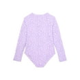 thumbnail image 3 of Wonder Nation Girls Long Sleeve Zip-Up Rash Guard One-Piece Swimsuit, Sizes 4-18 & Plus, 3 of 3