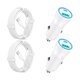 thumbnail image 1 of HAYAN [Apple MFi Certified] iPhone 16 Fast Car Charger, 2Pack 75W USB-C PD&QC3.0 Car Power Cigarette Lighter USB Charger Adapter with Type-C Cable for iPhone 16 Pro/16 Plus/16 Pro Max/15/15 Pro/iPad, 1 of 1