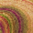 thumbnail image 1 of Ahgly Company Machine Washable Indoor Square Transitional Mahogany Brown Area Rugs, 7' Square, 1 of 7