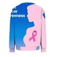 thumbnail image 5 of Bovemsi Womens Sweatshirts Ribbon : Breast Cancer Awareness Crewneck Graphic Sweatshirts, 5 of 9