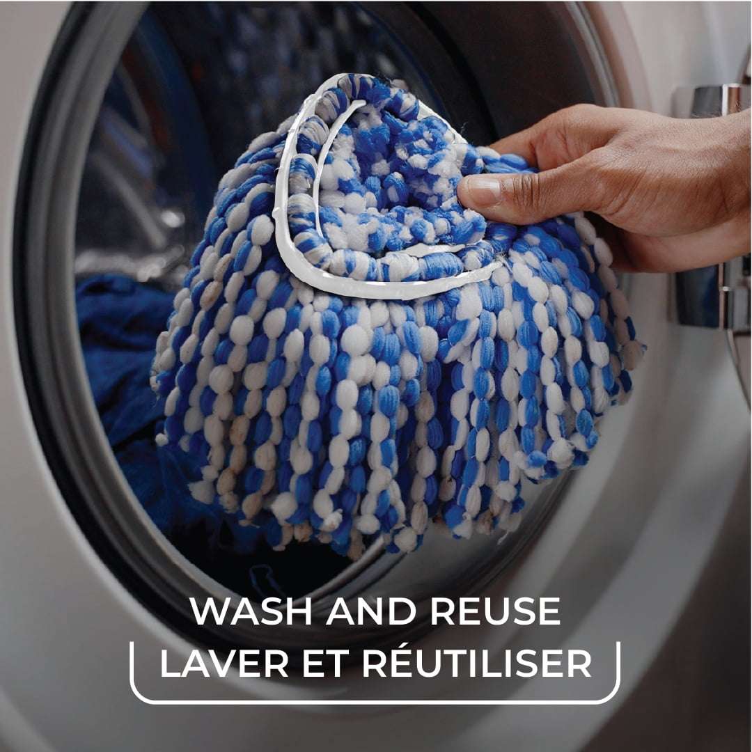 Vileda EasyWring RinseClean Spin Mop Head Replacement, Washable & Reusable, 1 Piece