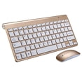 thumbnail image 2 of Combo ergonómico de teclado y ratón inalámbricos para Windows, Mac y Apple. dorado, 2 of 6