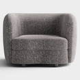 thumbnail image 2 of Furniture of America Sonya Tuxedo Indoor Boucle Fabric Armchairs & Accent Chairs, Charcoal Gray, 2 of 11