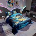 thumbnail image 2 of Monster Bedding 3D Dragon Animal Printed Comforter Set Monster Theme Bedding Set Cartoon Lightning Dragon Duvet Set Soft Lightweight Bed Set Queen Size, 2 of 7