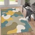 thumbnail image 6 of 1PC Abstract Area Carpet Local Carpet, Lightweight Washable Easy-to-Manage Carpet Mat Festival Gift, Suitable for Bedroom, Living Room, Office, Dining Room, Balcony, Room Accessones, 6 of 8