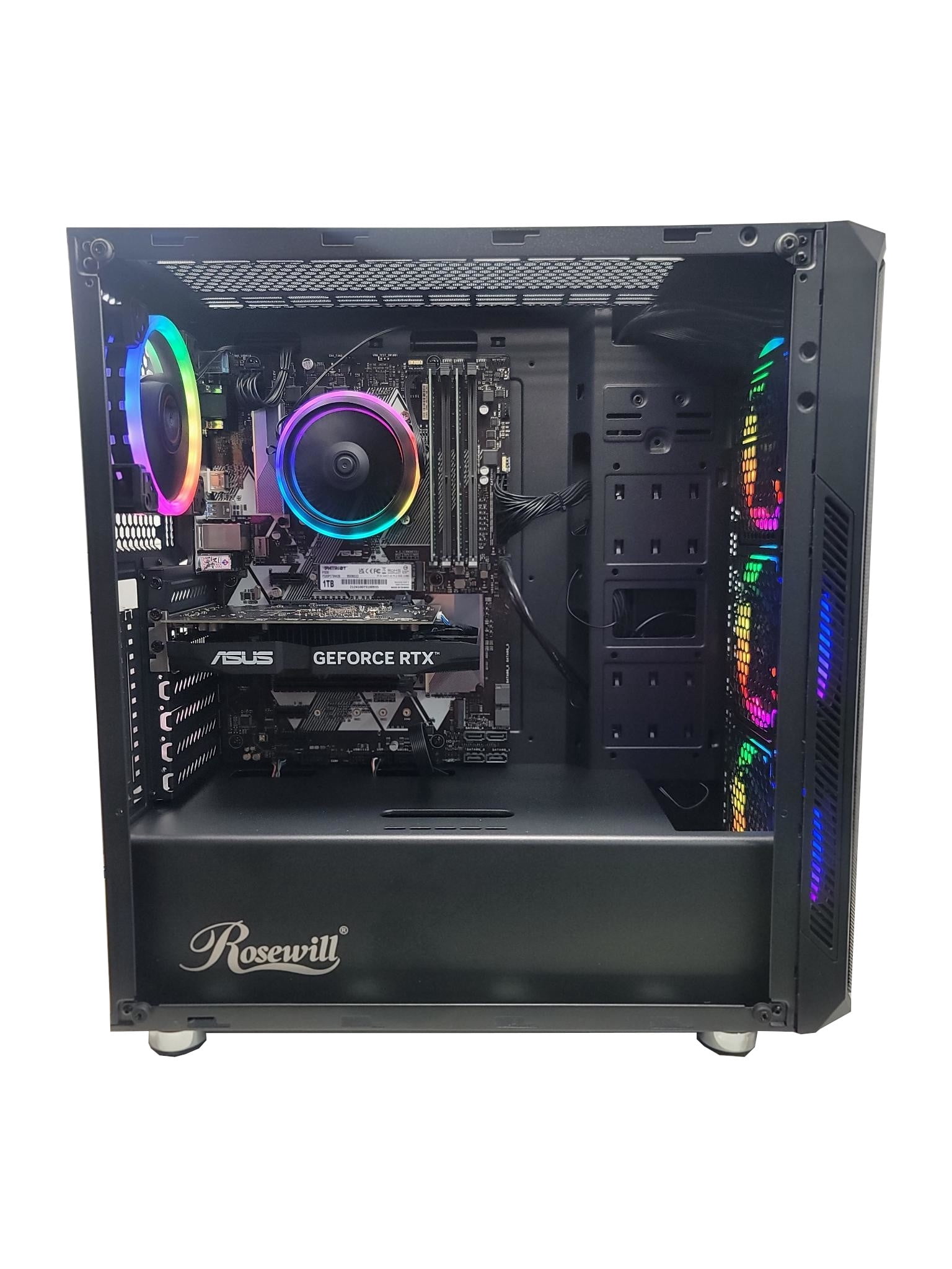 Odyssey Darkus V3 Custom Gaming PC, RGB LED Fans, Intel Core i5 upto 4.1GHz, 16GB DDR4 RAM, 1TB NVMe SSD, GeForce RTX 3050 6GB GDDR6, Wi-Fi, Windows 11 Pro