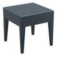 thumbnail image 2 of Home Square Square Patio End Table in Dark Gray - Set of 2, 2 of 10