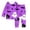 P36 Purple, variant on Tfken Halloween Pajama Sets Girls Sleepwear Nightwear 2 Piece Party Halloween Pumpkin Print Pajamas Tops With Pants Set Homewear Long Sleeve Autumn Soft Loungewear Outfit Size 2-3 Years Gray