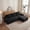 Black-R, variant on 104" Cloud Modular Sectional Sofa, Corduroy Boneless L-Shape Chaise Couch with Deep Seat for Living Room Bedroom, No Assembly Required