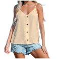 thumbnail image 2 of Tbopshirt Womens Tank Top Women's Plus Size Ladies V Neck Loose Tops Casual Solid Color T-Shirt Sleeveless Blouse Vest, 2 of 5