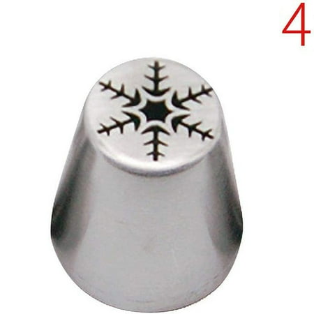 

1PC Christmas Flower Frosting Tips Nozzles Xmas Flower Icing Piping Nozzles Decorating Icing Tips Tools for Cake Baking Supplies for Cookie Cupcake Birthday Party D
