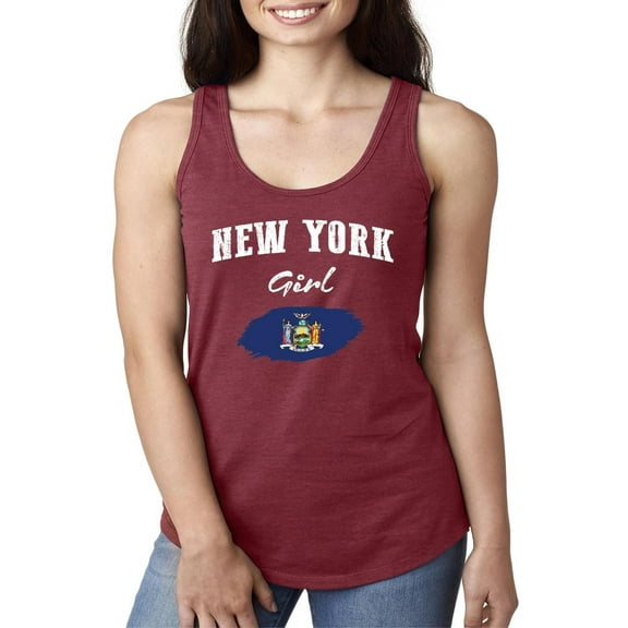 Normal is Boring - Women's Racerback Tank Top, up to Women Size 2XL - New York Girl