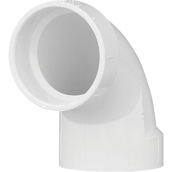 Genova Products 72820 2" Sch. 40 PVC-DWV 90 Sanitary Elbows