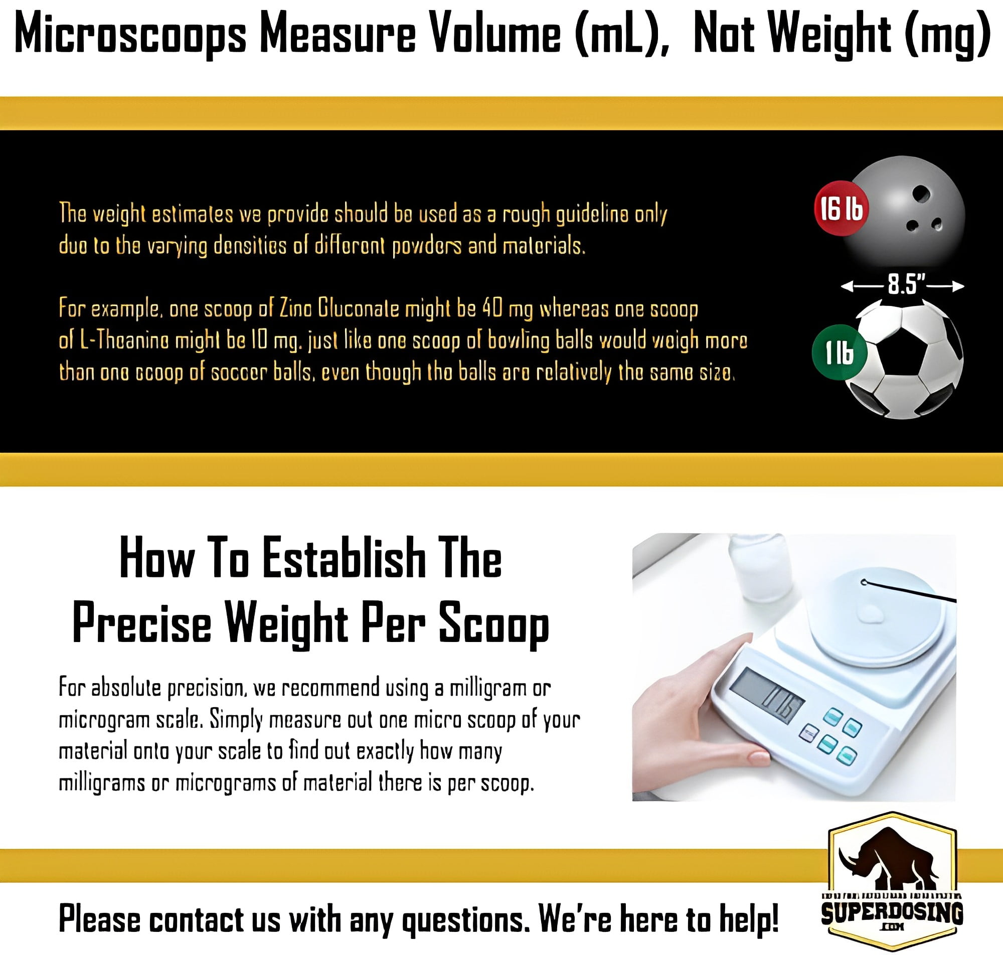 SuperDosing Superdosing Static-Free Micro Scoop 6 milligram - 10