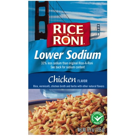 Rice-A-Roni Chicken Lower Sodium Rice Mix, 6.9 oz - Walmart.com