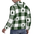 thumbnail image 6 of Daiia Green White Lumberjack Plaid for Men's Fashion Hoodies & Sweatshirts with Kangaroo Pocket Hooded Sweatshirt Breathable & Moisture Wicking-Small, 6 of 7