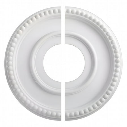 HIBIBUD Round Split Medallion PU Ceiling Fan Light Fixture Cover For Home Decor