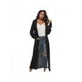 thumbnail image 3 of Finex Women Full Length Thick Maxi Cardigan Duster Long Sleeve Open Front Sweater Tops, 3 of 3