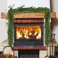 thumbnail image 2 of 9-Foot Simulated Rattan Norfolk Garland, Artificial Christmas Garland, Long Artificial Garland For Holiday Window Mantels Indoor And Outdoor Decorations, 2 of 5